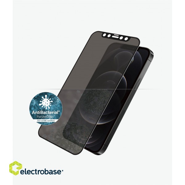 PanzerGlass | Apple | For iPhone 12/12 Pro | Glass | Black | Case Friendly | Privacy glass image 5