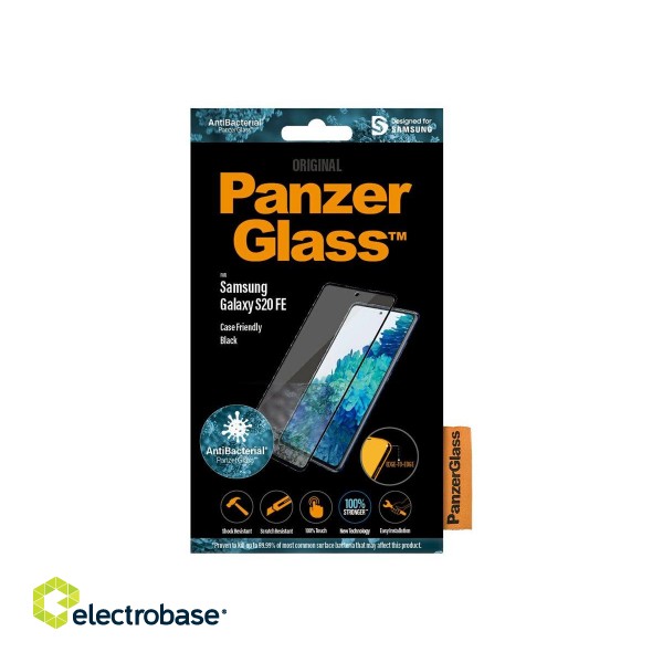 PanzerGlass | Samsung | Galaxy S20 FE CF | Glass | Black | Works with face recognition and is compatible with the in-screen fingerprint reader; Case Friendly | Clear Screen Protector image 8