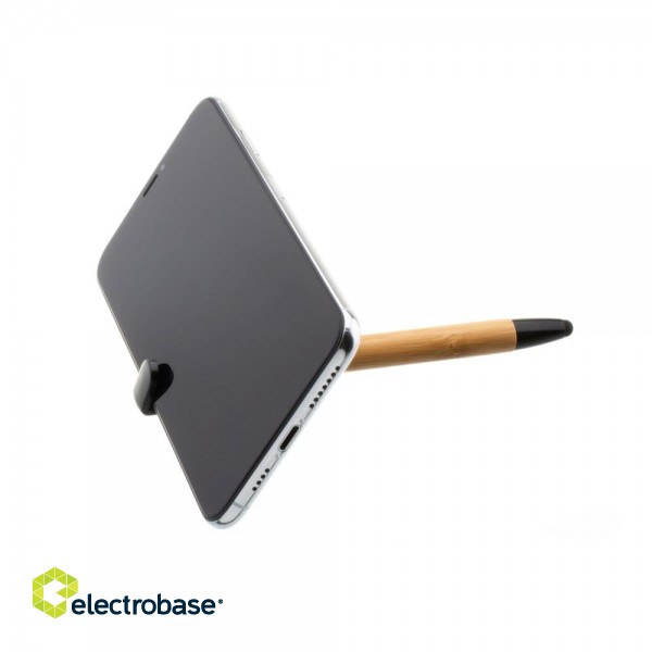 Fixed | Pen With Stylus and Stand | 3 in 1 | Pencil | Stylus for capacitive displays; Stand for phones and tablets | Bamboo image 4