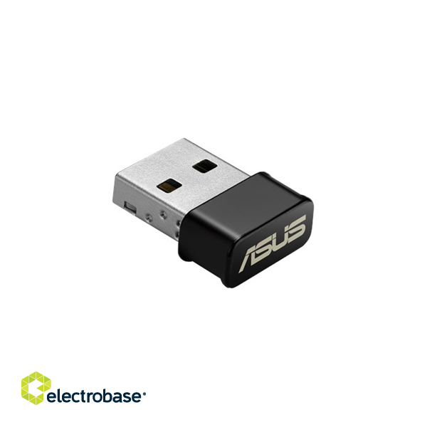 Asus | USB-AC53 NANO AC1200 Dual-band USB MU-MIMO Wi-Fi Adapter | 2.4GHz/5GHz | USB Dongle image 1