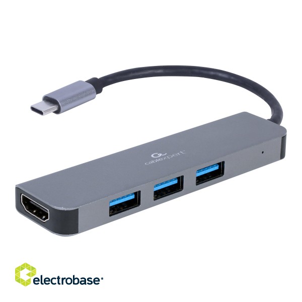 Cablexpert | USB Type-C 2-in-1 multi-port adapter (Hub + HDMI) | A-CM-COMBO2-01 | USB Type-C image 2