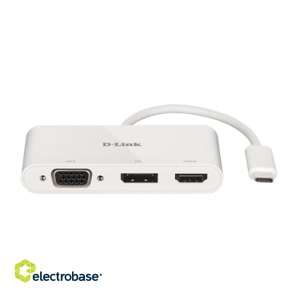 D-Link | 3-in-1 USB-C to HDMI/VGA/DisplayPort Adapter | DUB-V310 | USB hub | USB Type-C фото 4