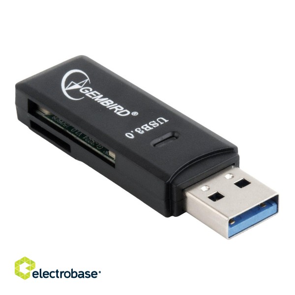 Gembird | Compact USB 3.0 SD card reader фото 3