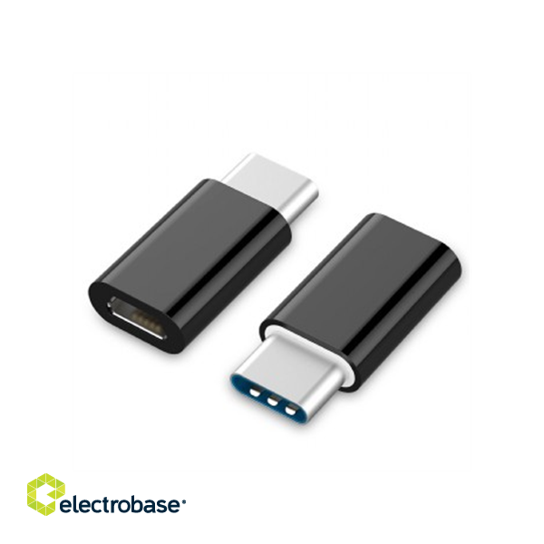 Gembird | USB 2.0 Type-C adapter (CM/MicroUSB-F) | Type-C | USB фото 1