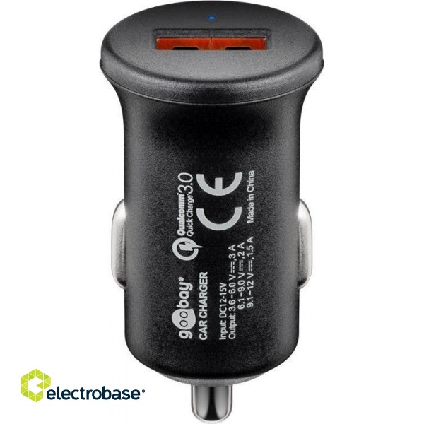 Goobay | Quick Charge QC3.0 USB car fast charger | USB 2.0 Female (Type A) image 4