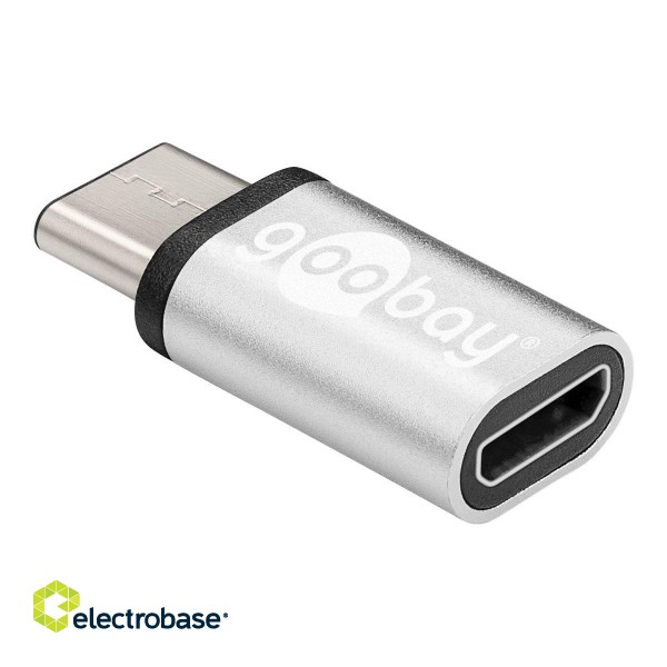 Goobay | USB-C to USB 2.0 Micro-B adapter | 56636 | USB Type-C | USB 2.0 Micro female (Type B) image 2