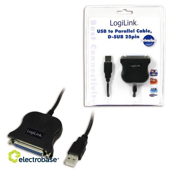 Logilink | USB 2.0 adapter to Paralel (LPT)  DB25  image 1