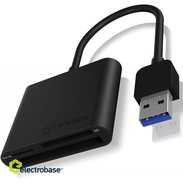 Raidsonic | ICY BOX | IB-CR301-U3 USB 3.0 External card reader | USB 3.0 Type-A | 3 x card reader slot: CF фото 3