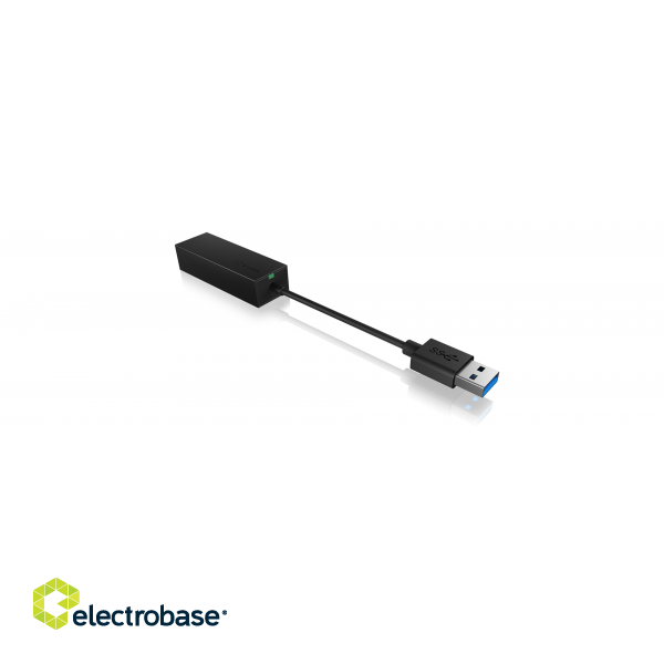 Raidsonic | USB 3.0 (A-Type) to Gigabit Ethernet Adapter | IB-AC501a image 3