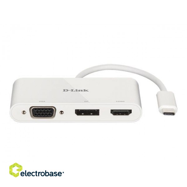 D-Link | 3-in-1 USB-C to HDMI/VGA/DisplayPort Adapter | DUB-V310 | USB hub | USB Type-C фото 3