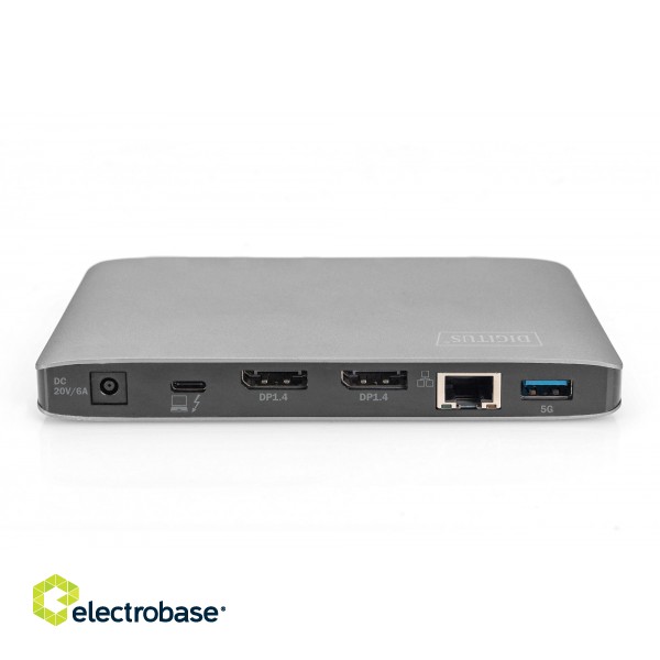 Digitus | Universal Docking Station | Dock | Ethernet LAN (RJ-45) ports | VGA (D-Sub) ports quantity | DisplayPorts quantity | USB 3.0 (3.1 Gen 1) Type-C ports quantity | USB 3.0 (3.1 Gen 1) ports quantity | USB 2.0 ports quantity | HDMI po image 3