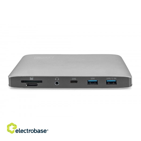 Digitus | Universal Docking Station | Dock | Ethernet LAN (RJ-45) ports | VGA (D-Sub) ports quantity | DisplayPorts quantity | USB 3.0 (3.1 Gen 1) Type-C ports quantity | USB 3.0 (3.1 Gen 1) ports quantity | USB 2.0 ports quantity | HDMI po image 4