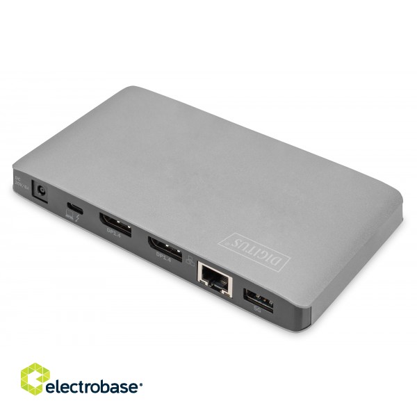 Digitus | Universal Docking Station | Dock | Ethernet LAN (RJ-45) ports | VGA (D-Sub) ports quantity | DisplayPorts quantity | USB 3.0 (3.1 Gen 1) Type-C ports quantity | USB 3.0 (3.1 Gen 1) ports quantity | USB 2.0 ports quantity | HDMI po image 5