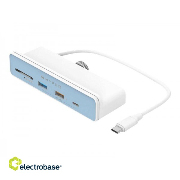 Hyper | HyperDrive USB-C 6-in-1 Form-fit Hub with 4K HDMI for iMac 24" | HDMI ports quantity 1 image 1
