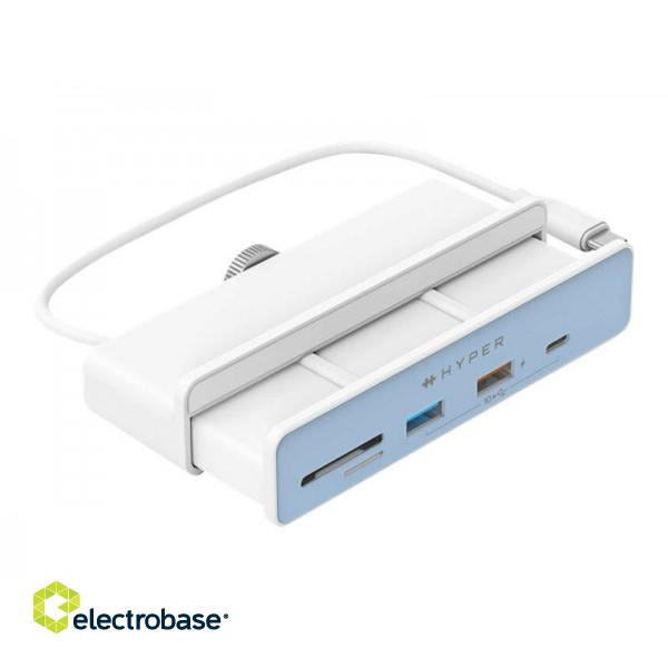 Hyper | HyperDrive USB-C 6-in-1 Form-fit Hub with 4K HDMI for iMac 24" | HDMI ports quantity 1 фото 2