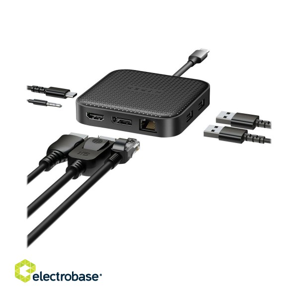 Hyper | HyperDrive USB4 8K/Dual 4K Mobile Dock with 100W PD Power Pass-thru | Ethernet LAN (RJ-45) ports 1 | DisplayPorts quantity 1 | HDMI ports quantity 1 фото 1