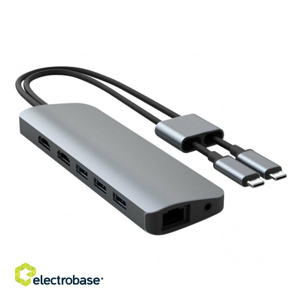 Hyper | HyperDrive VIPER 10-in-2 USB-C Hub | Ethernet LAN (RJ-45) ports 1 | HDMI ports quantity 2 image 2