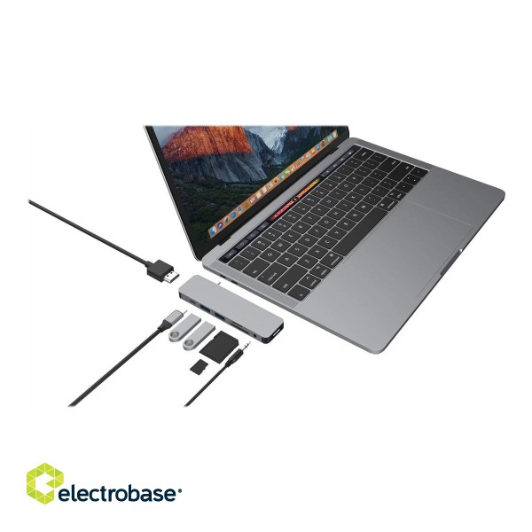 Hyper | HyperDrive USB-C 7-in-1 Laptop Form-Fit Hub paveikslėlis 1
