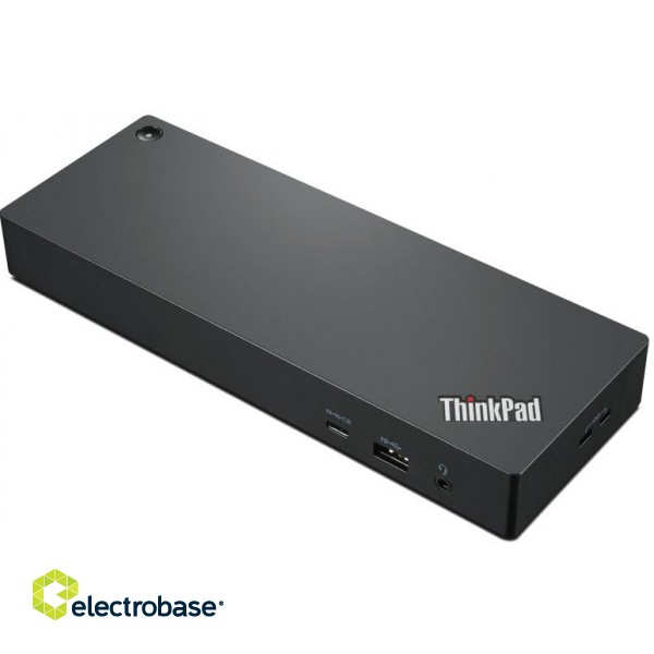 Lenovo | ThinkPad Thunderbolt 4 Workstation Dock | Dock | Ethernet LAN (RJ-45) ports 1 | VGA (D-Sub) ports quantity | DisplayPorts quantity 2 | USB 3.0 (3.1 Gen 1) Type-C ports quantity | USB 3.0 (3.1 Gen 1) ports quantity 3 | USB 2.0 ports image 2