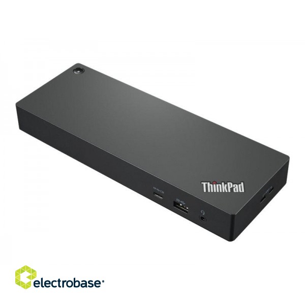 Lenovo Universal Thunderbolt 4 Dock (Max displays: 4/Max resolution: 8K/60Hz/Supports: 4x4K/60Hz or 1x8K/1xEthernet LAN (RJ-45)/WiFi/2xDP 1.4/1xHDMI 2.1/4xUSB 3.1 (1 always-on)/1xThunderbolt 4 downstream/1xUSB-C/1x3.5mm combo jack/Bluetooth paveikslėlis 2