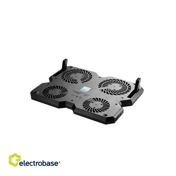 Deepcool | Multicore x6 | Notebook cooler up to 15.6" | Black | 380X295X24mm mm | 900g g фото 5