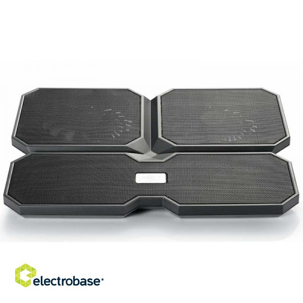 Deepcool | Multicore x6 | Notebook cooler up to 15.6" | Black | 380X295X24mm mm | 900g g фото 9