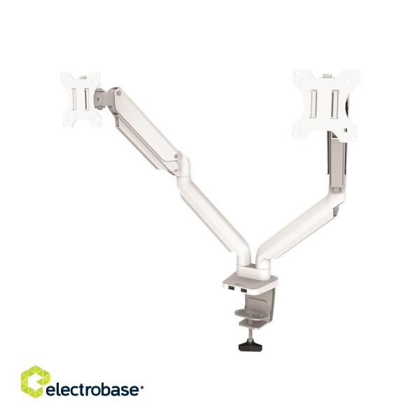 Fellowes | Platinum Monitor Arm up to 27" | 8056301 | White image 2