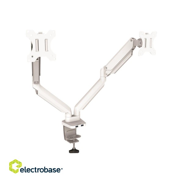 Fellowes | Platinum Monitor Arm up to 27" | 8056301 | White image 4
