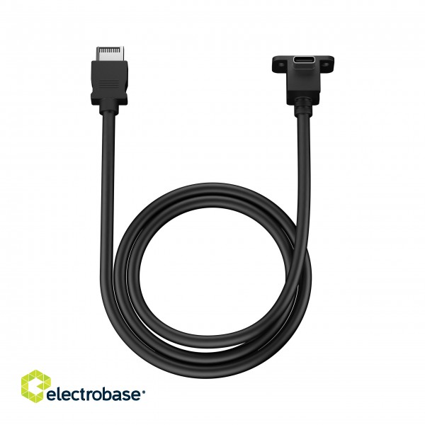 Fractal Design USB-C 10Gbps Cable - Model E | Fractal Design | USB-C 10Gbps Cable – Model E | Black paveikslėlis 1