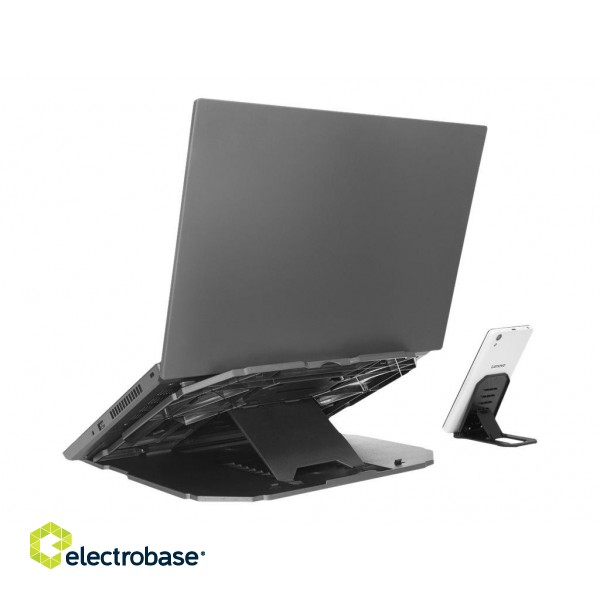 Lenovo | 2-in-1 Laptop Stand | 15 " | Black | 305 x 285 x 35 mm | 1 year(s) image 9