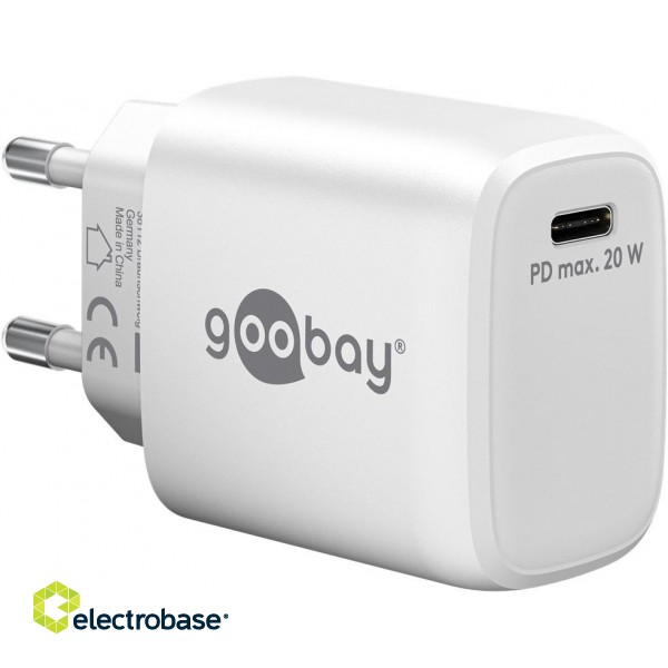 Goobay 65406 Goobay USB-C PD GaN Fast Charger (20 W) paveikslėlis 1