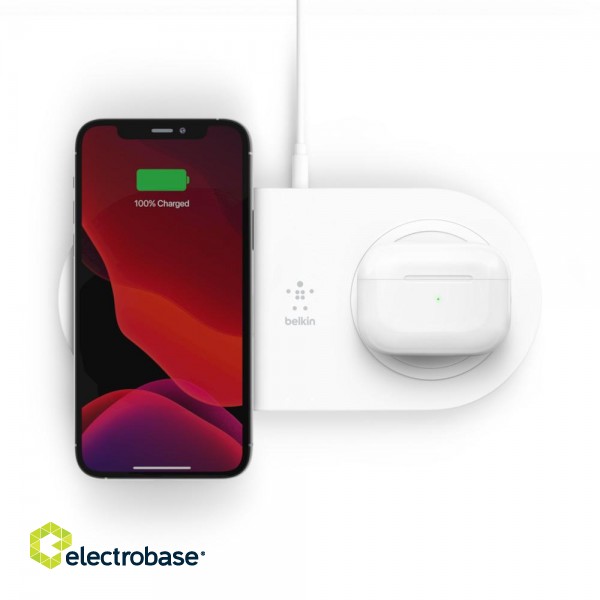 Belkin | 15W Dual Wireless Charging Pads | BOOST CHARGE image 2