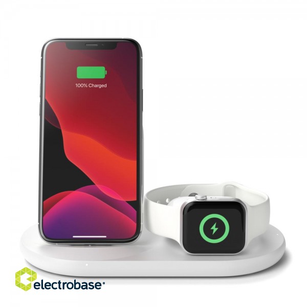 Belkin | 3-in-1 Wireless Charger for Apple Devices | BOOST CHARGE paveikslėlis 3