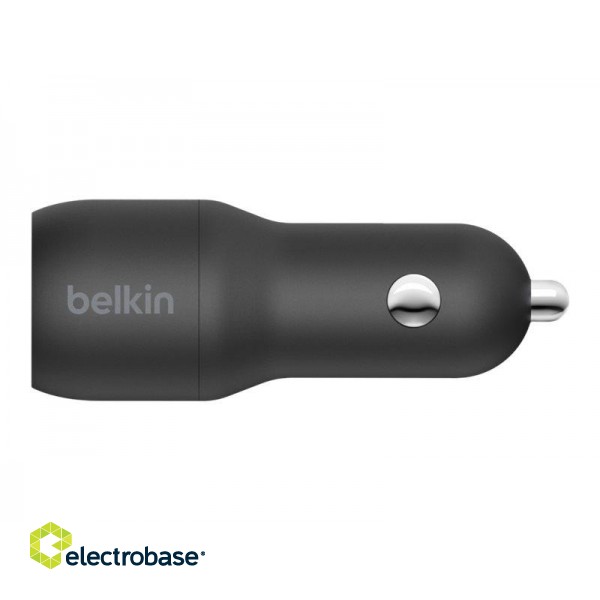 Belkin | BOOST CHARGE | Dual USB-A Car Charger 24W + USB-A to Lightning Cable image 7