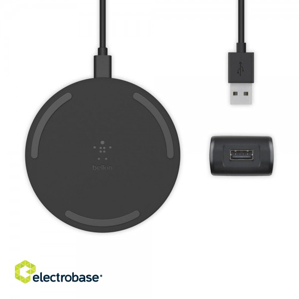 Belkin | Wireless Charging Pad with PSU & Micro USB Cable | WIA001vfBK paveikslėlis 9