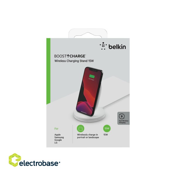 Belkin | Wireless Charging Stand with PSU | BOOST CHARGE image 4
