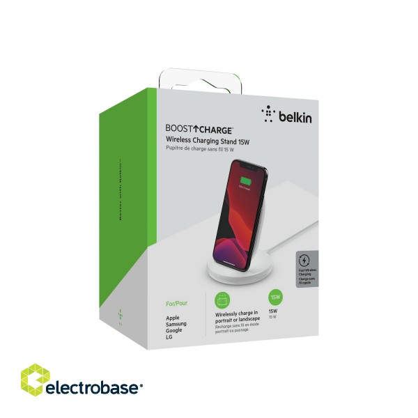 Belkin | Wireless Charging Stand with PSU | BOOST CHARGE image 6