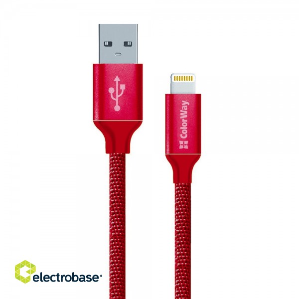 ColorWay | Charging cable | 2.1 A | Apple Lightning | Data Cable фото 2