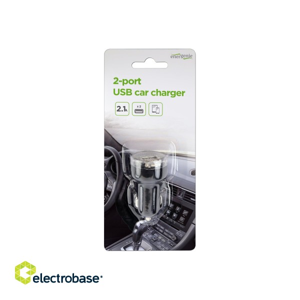 EnerGenie | 2-port USB car charger | EG-U2C2A-CAR-02 | A image 6