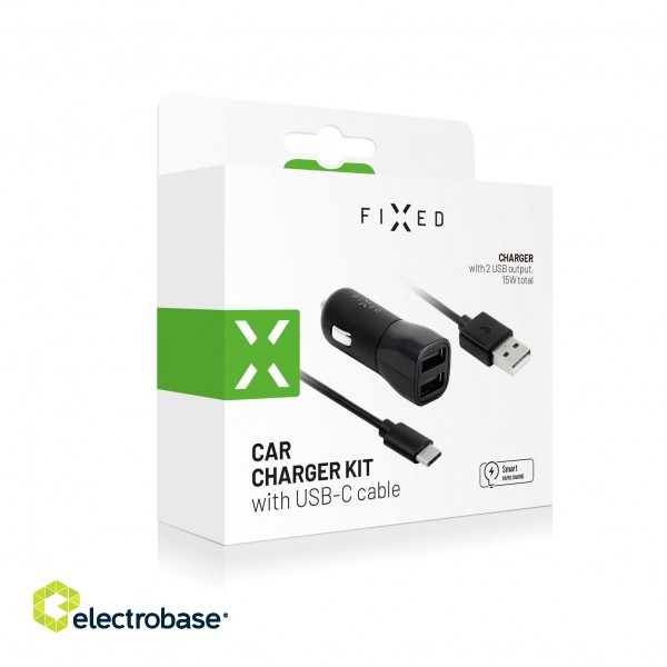 Fixed | Car Charger | Dual USB Cable paveikslėlis 2