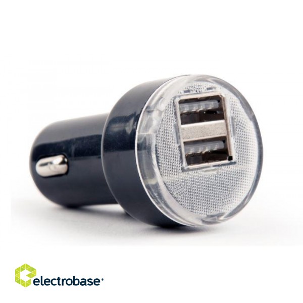EnerGenie | 2-port USB car charger | EG-U2C2A-CAR-02 image 1