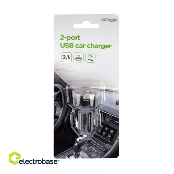 EnerGenie | 2-port USB car charger | EG-U2C2A-CAR-02 | A фото 5