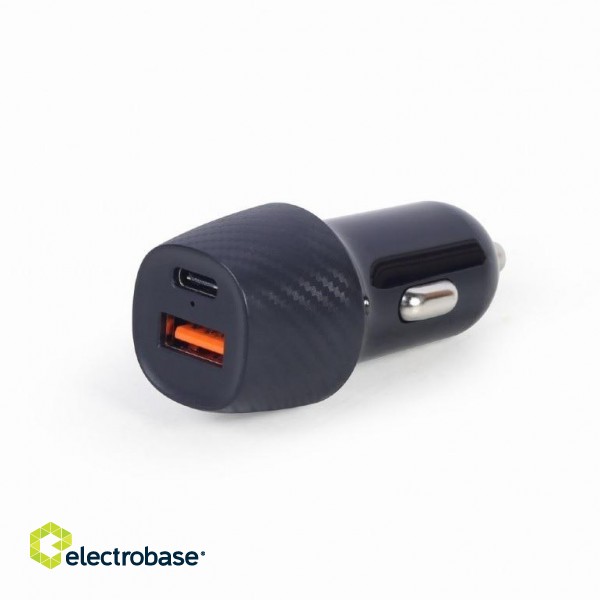 Gembird | 2-port USB car fast charger | TA-U2QC3-CAR-02 image 1