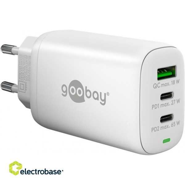 Goobay | 61759 USB-C PD 3x Multiport Fast Charger (65 W) image 1