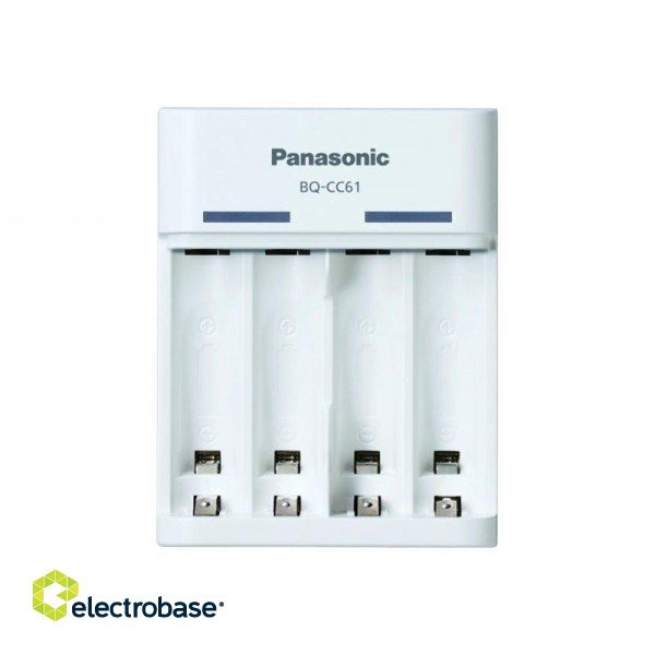 Panasonic | Battery Charger | ENELOOP BQ-CC61USB | AA/AAA paveikslėlis 2