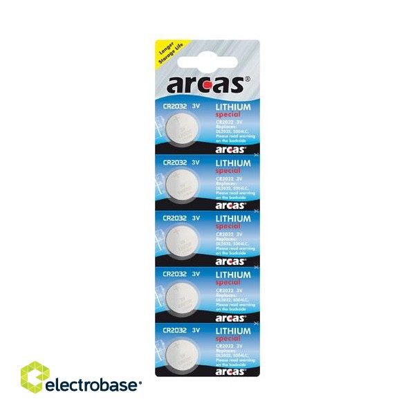 Arcas | CR2032 | Lithium | 5 pc(s)