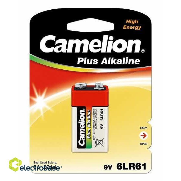 Camelion | 9V/6LR61 | Plus Alkaline 6LR61 | 1 pc(s) | 6LF22-BP1 image 1