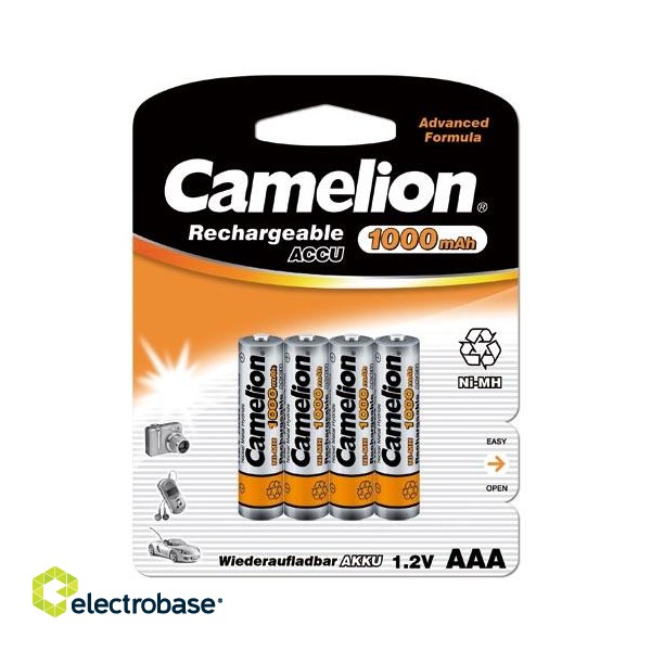 Camelion | AAA/HR03 | 1000 mAh | Rechargeable Batteries Ni-MH | 4 pc(s)