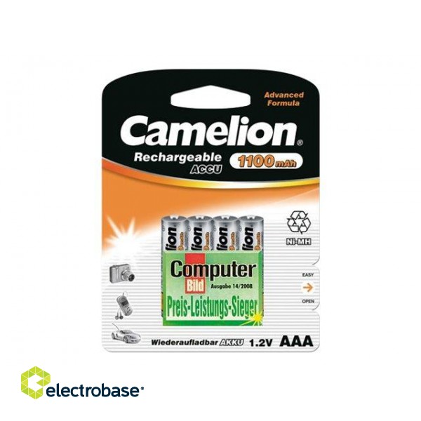 Camelion | AAA/HR03 | 1100 mAh | Rechargeable Batteries Ni-MH | 4 pc(s) image 2