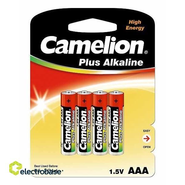 Camelion | AAA/LR03 | Plus Alkaline | 4 pc(s) фото 1